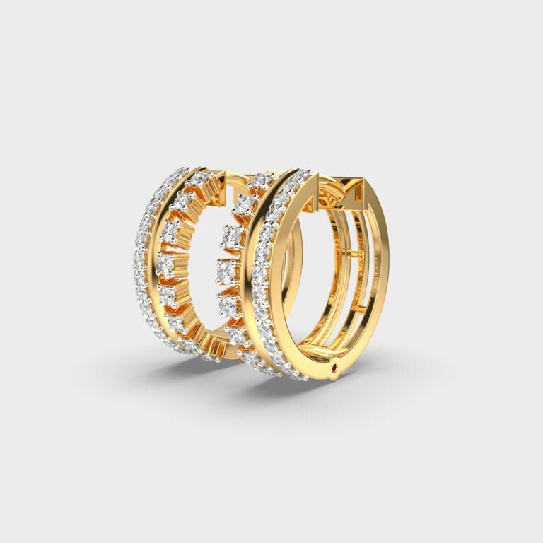 Sparkling Sphere Diamond Earrings
