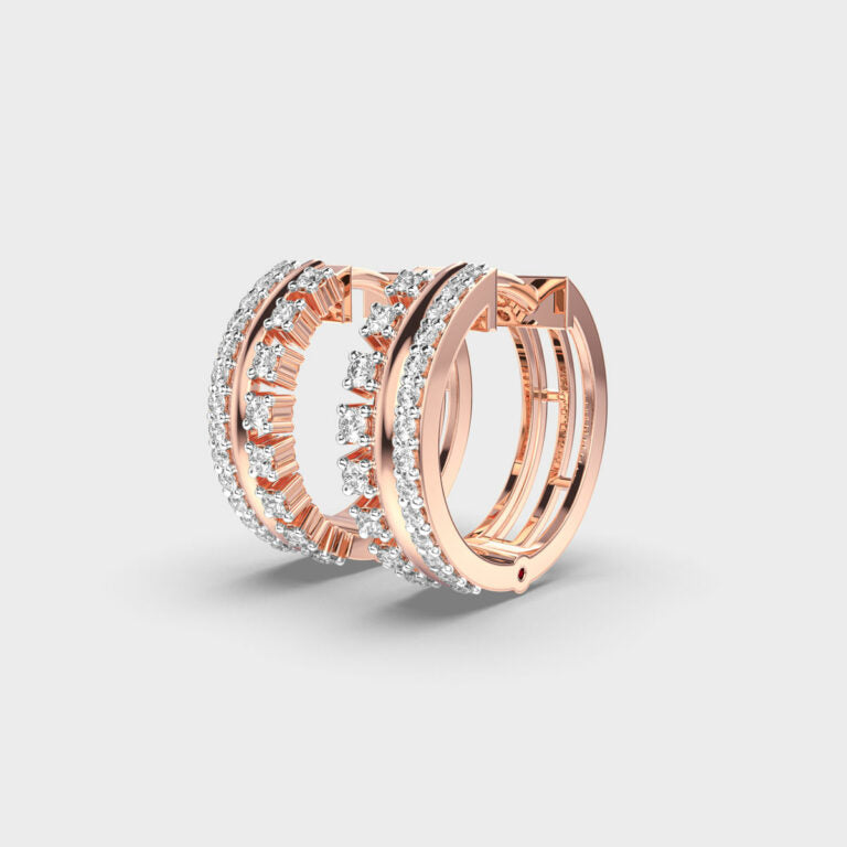 Sparkling Sphere Diamond Earrings