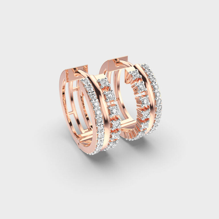 Sparkling Sphere Diamond Earrings