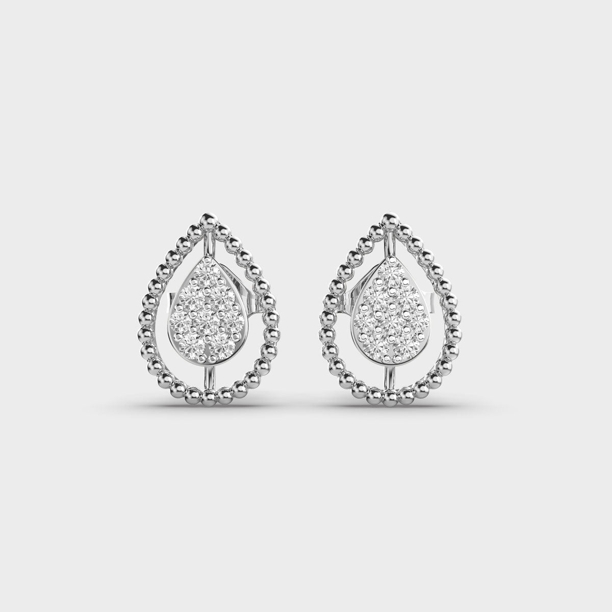 Bounded Dew Diamond Earrings