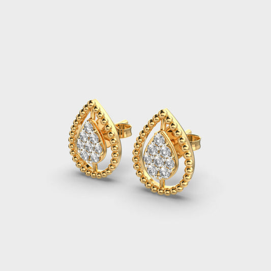 Bounded Dew Diamond Earrings