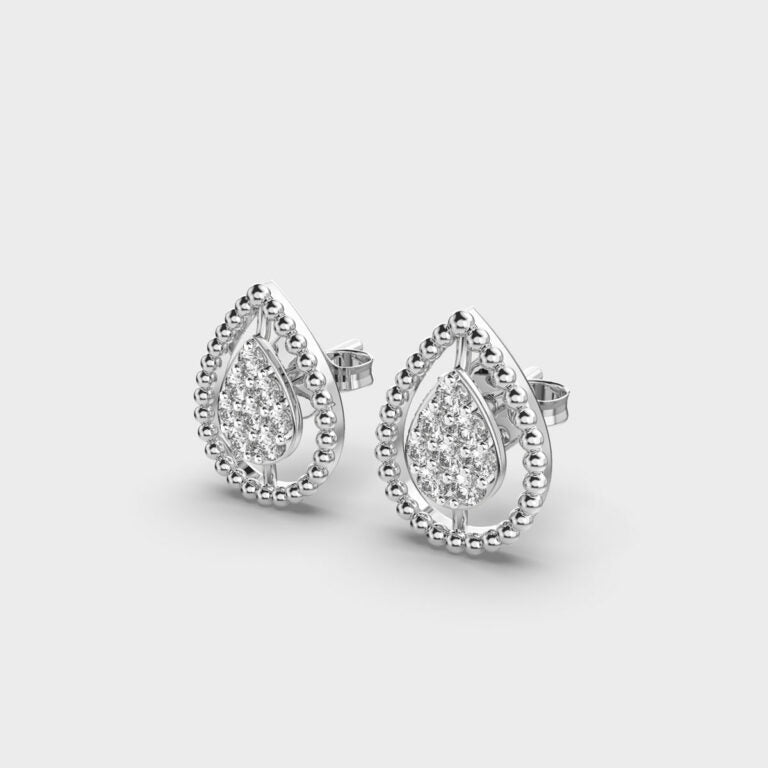 Bounded Dew Diamond Earrings