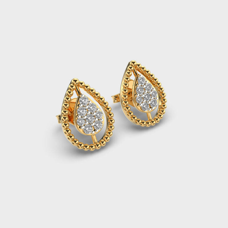 Bounded Dew Diamond Earrings