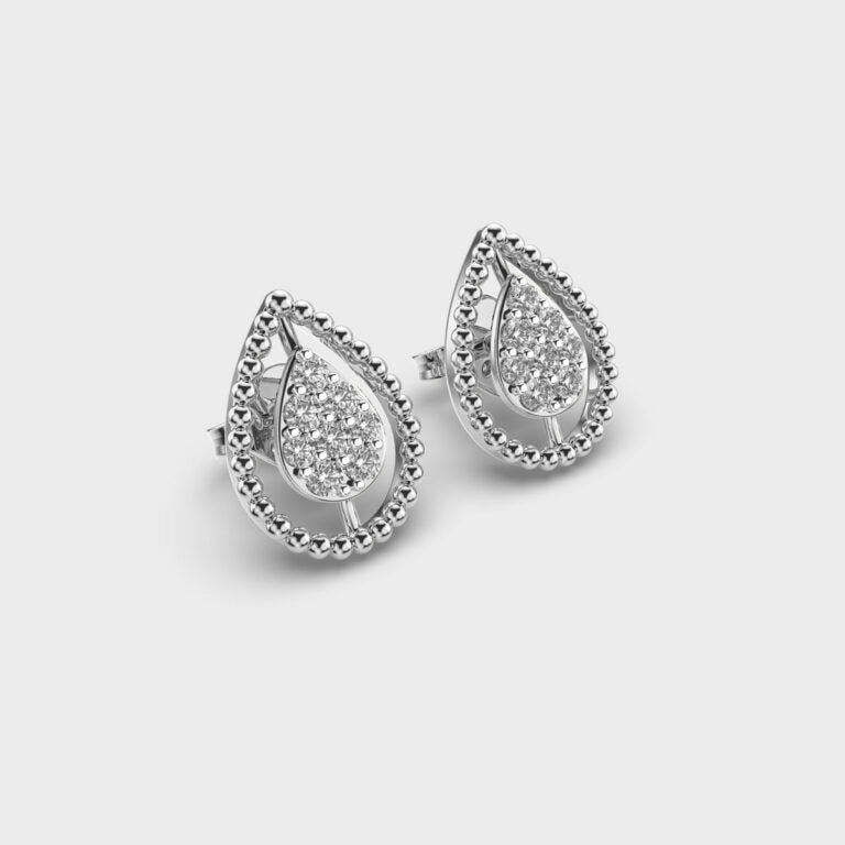 Bounded Dew Diamond Earrings
