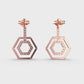Penta Luminous Diamond Earrings
