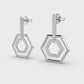 Penta Luminous Diamond Earrings