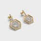 Penta Luminous Diamond Earrings