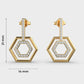 Penta Luminous Diamond Earrings