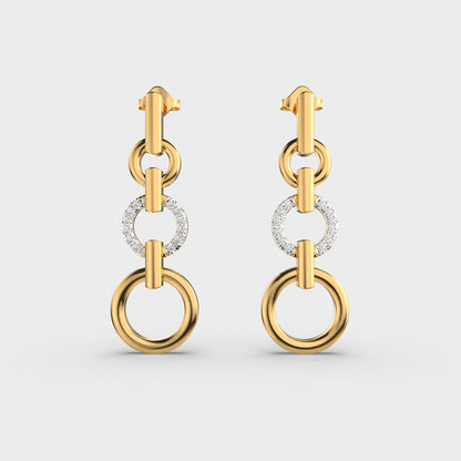Glamour Glide Diamond Earrings