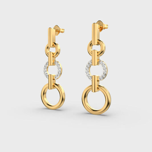 Glamour Glide Diamond Earrings