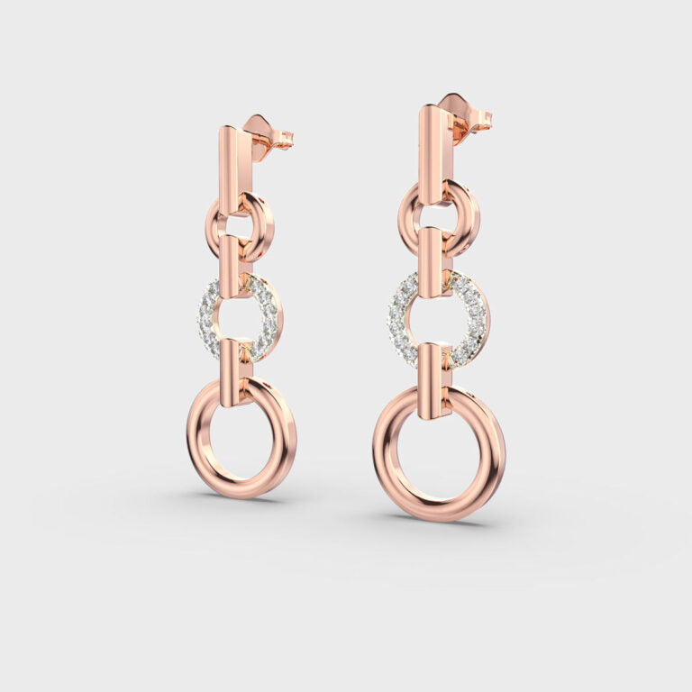 Glamour Glide Diamond Earrings