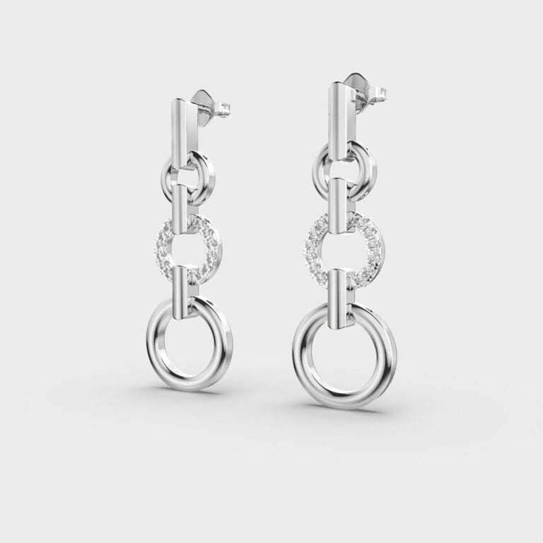 Glamour Glide Diamond Earrings