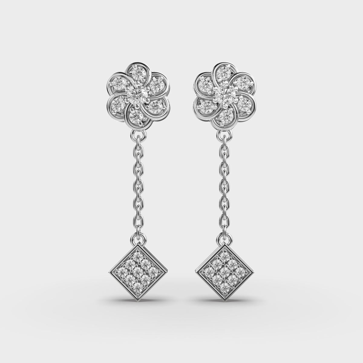 Serenade Swing Diamond Earrings