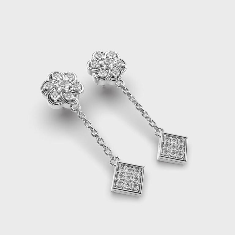 Serenade Swing Diamond Earrings