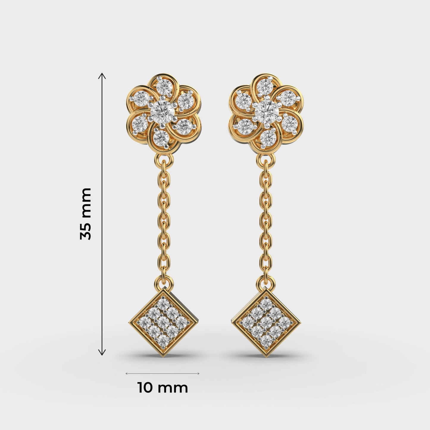 Serenade Swing Diamond Earrings