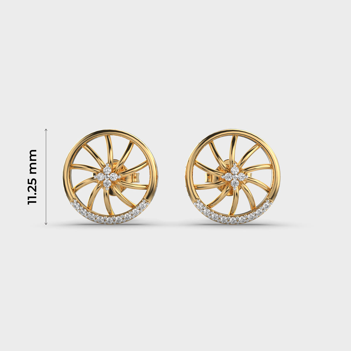 Ferry’s Wheel Diamond Stud