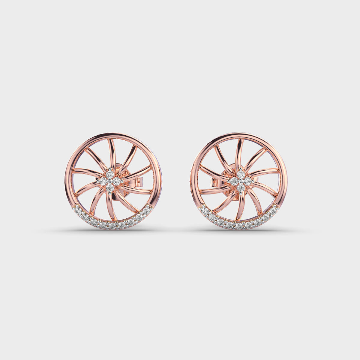 Ferry’s Wheel Diamond Stud