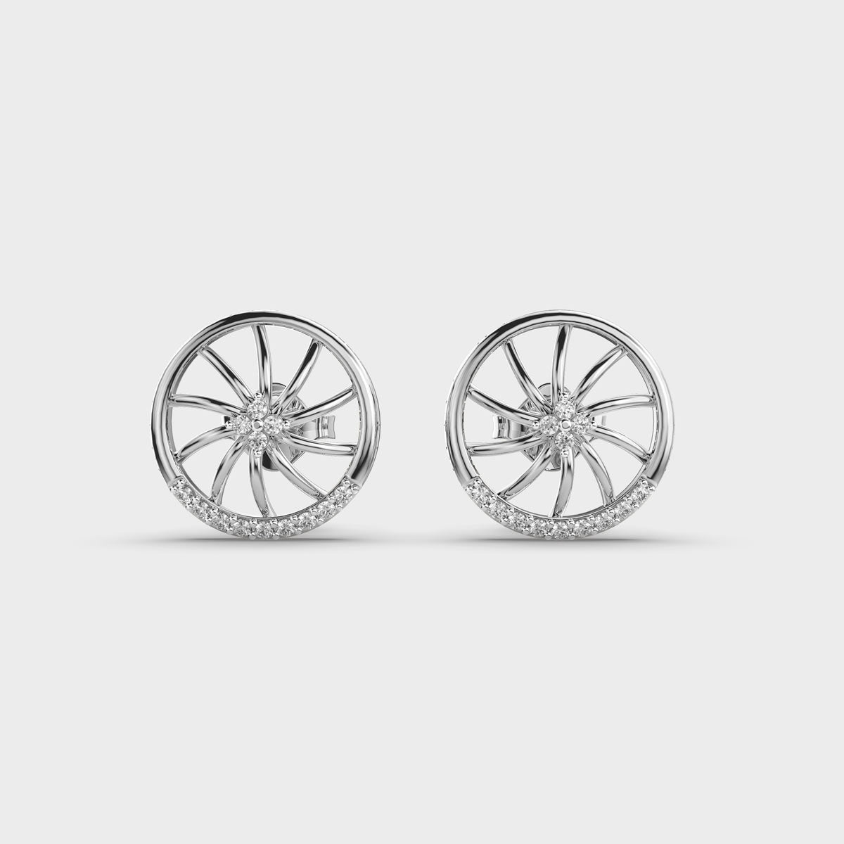 Ferry’s Wheel Diamond Stud