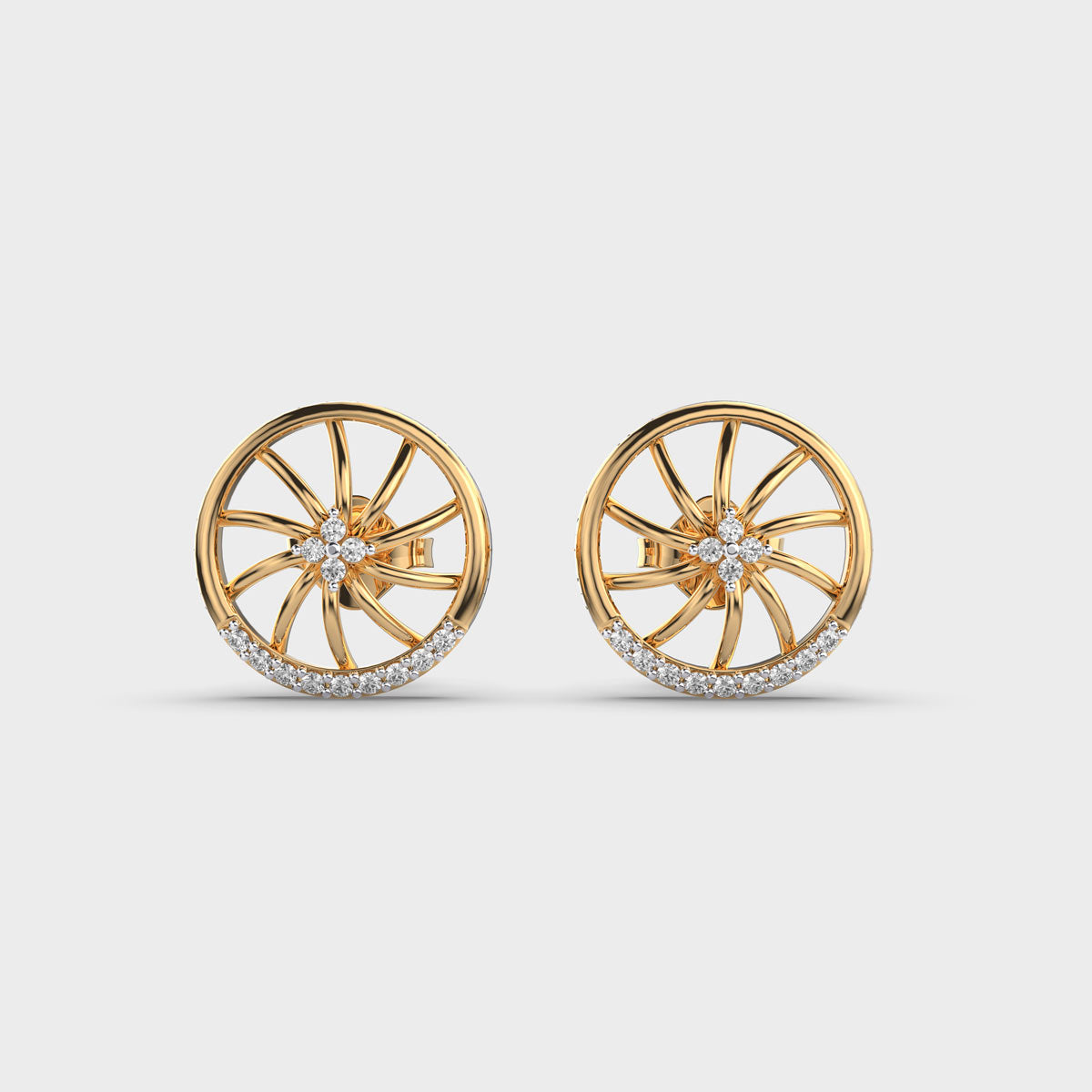 Ferry’s Wheel Diamond Stud