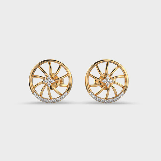 Ferry’s Wheel Diamond Stud