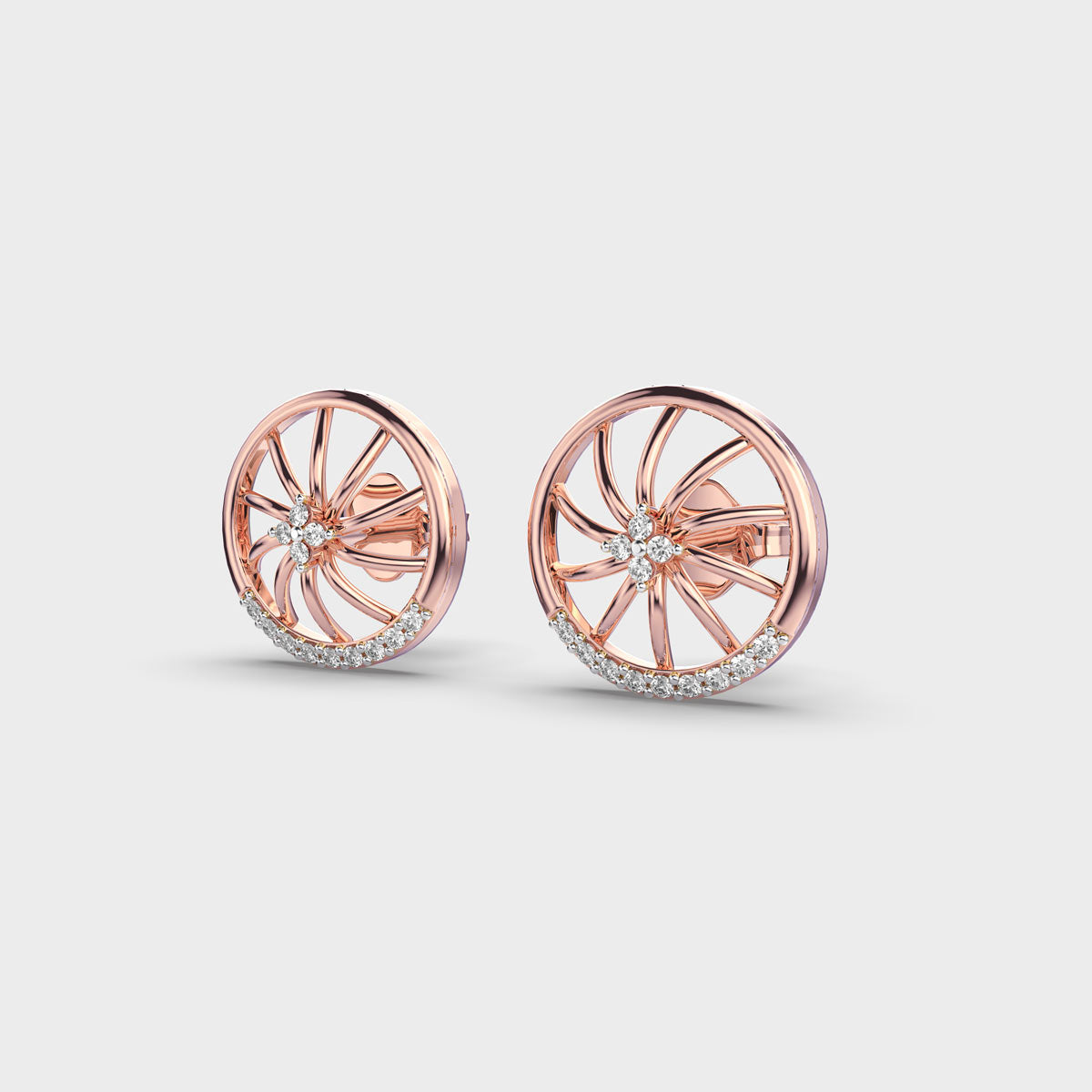 Ferry’s Wheel Diamond Stud