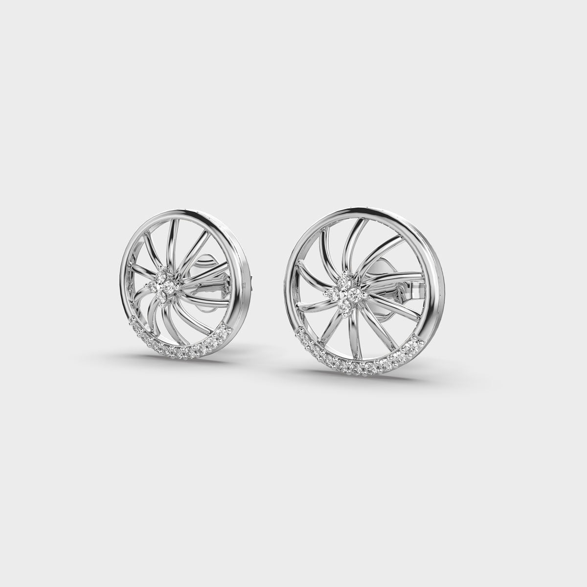 Ferry’s Wheel Diamond Stud