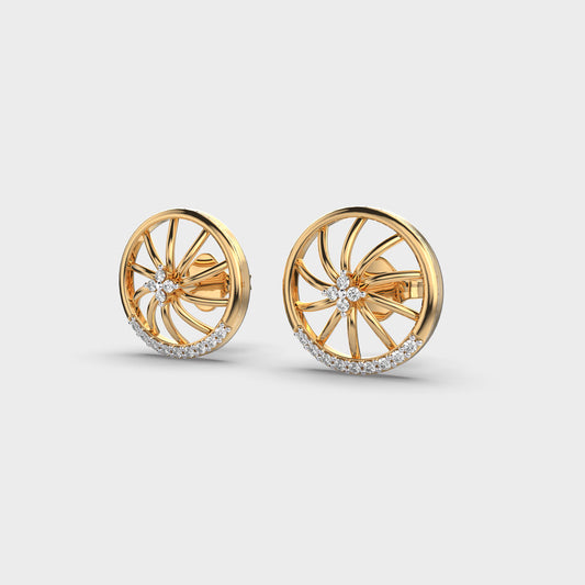 Ferry’s Wheel Diamond Stud