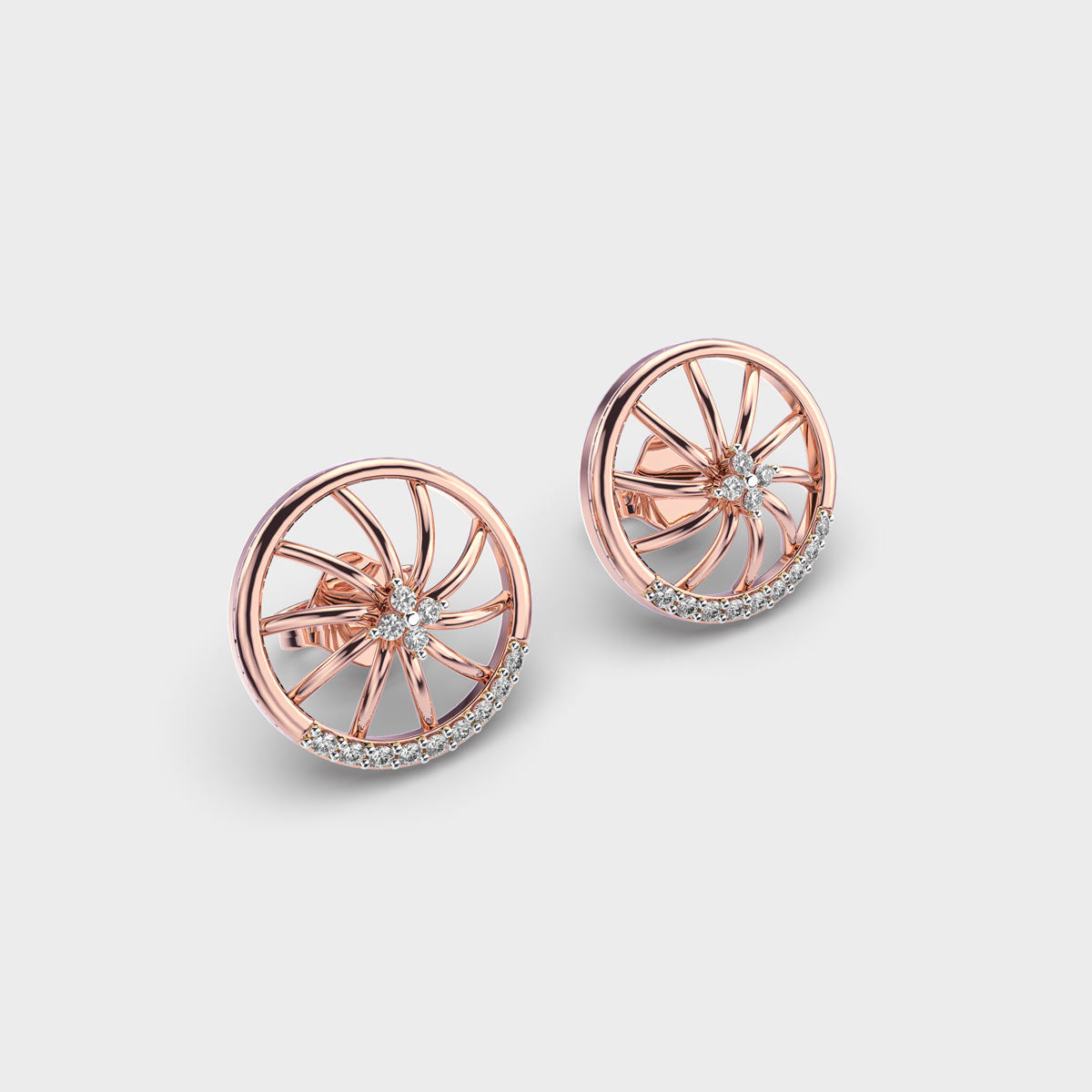 Ferry’s Wheel Diamond Stud