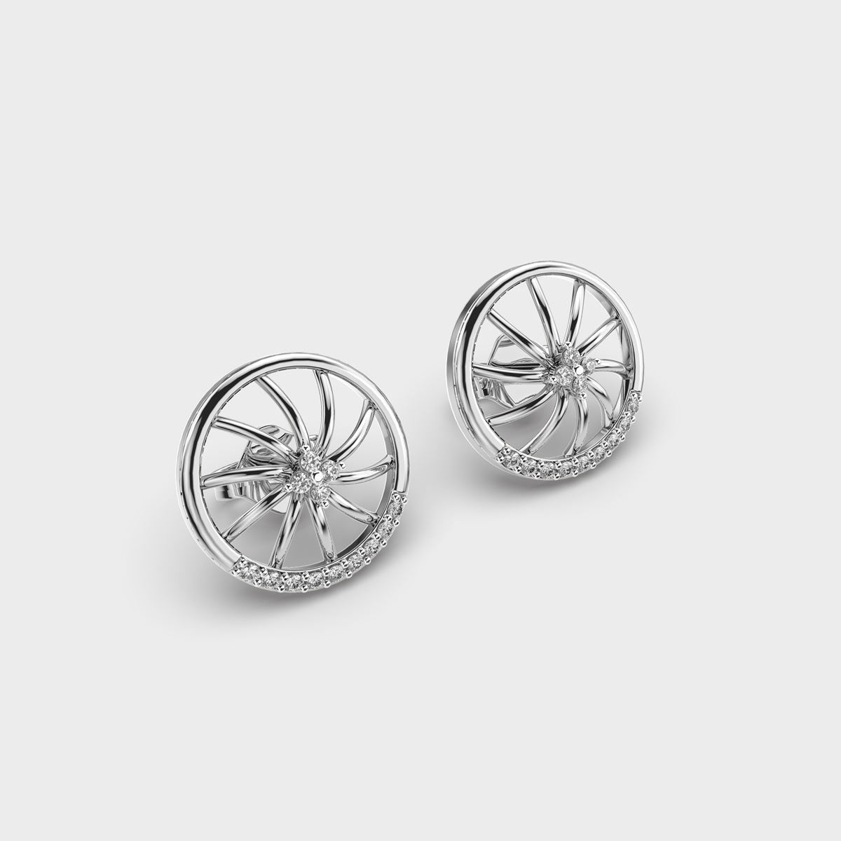 Ferry’s Wheel Diamond Stud
