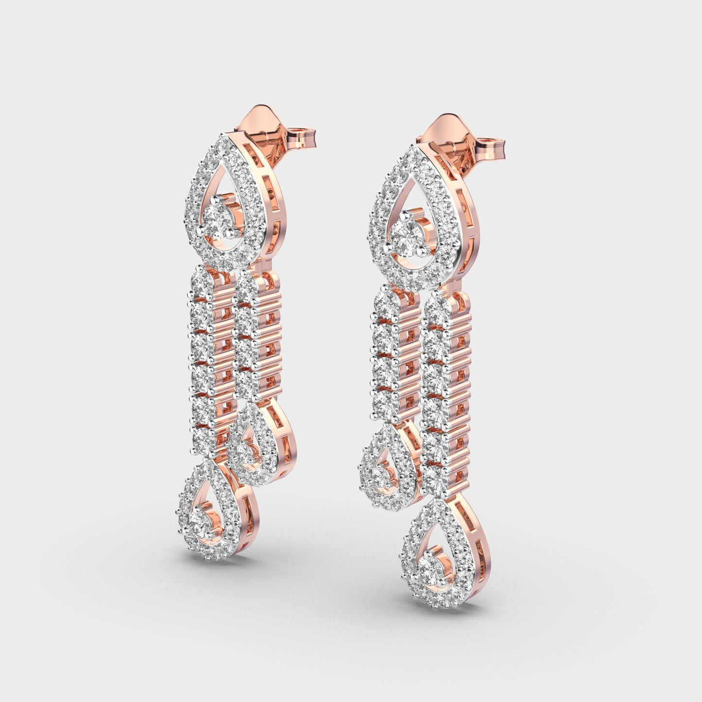 Dewfall Danglers Diamond Earrings