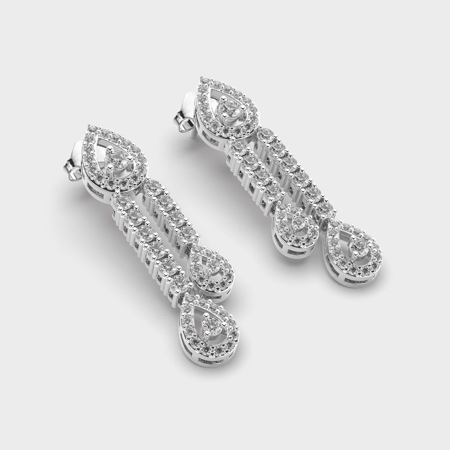 Dewfall Danglers Diamond Earrings