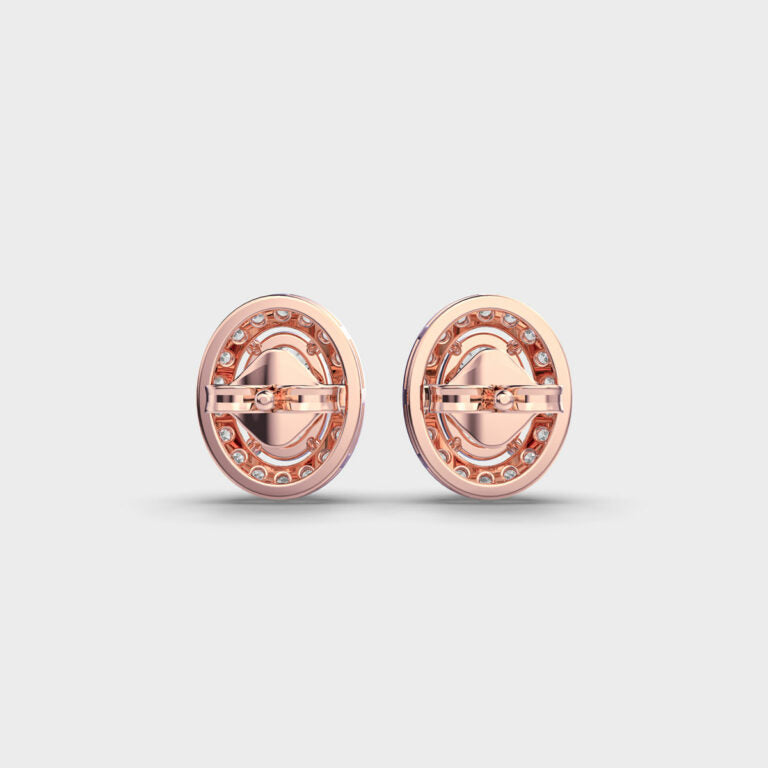 1 Carat Classic Oval Diamond Studs