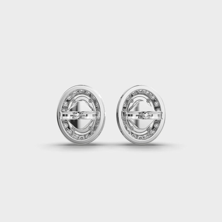 1 Carat Classic Oval Diamond Studs