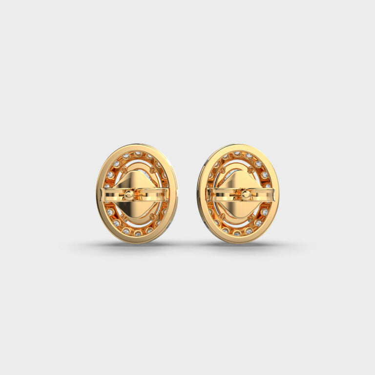 1 Carat Classic Oval Diamond Studs