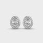 1 Carat Classic Oval Diamond Studs