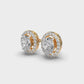 1 Carat Classic Oval Diamond Studs