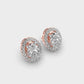 1 Carat Classic Oval Diamond Studs