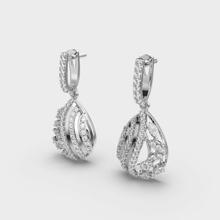 Adorned Drops Diamond Earrings