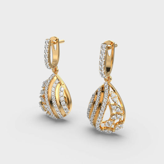 Adorned Drops Diamond Earrings