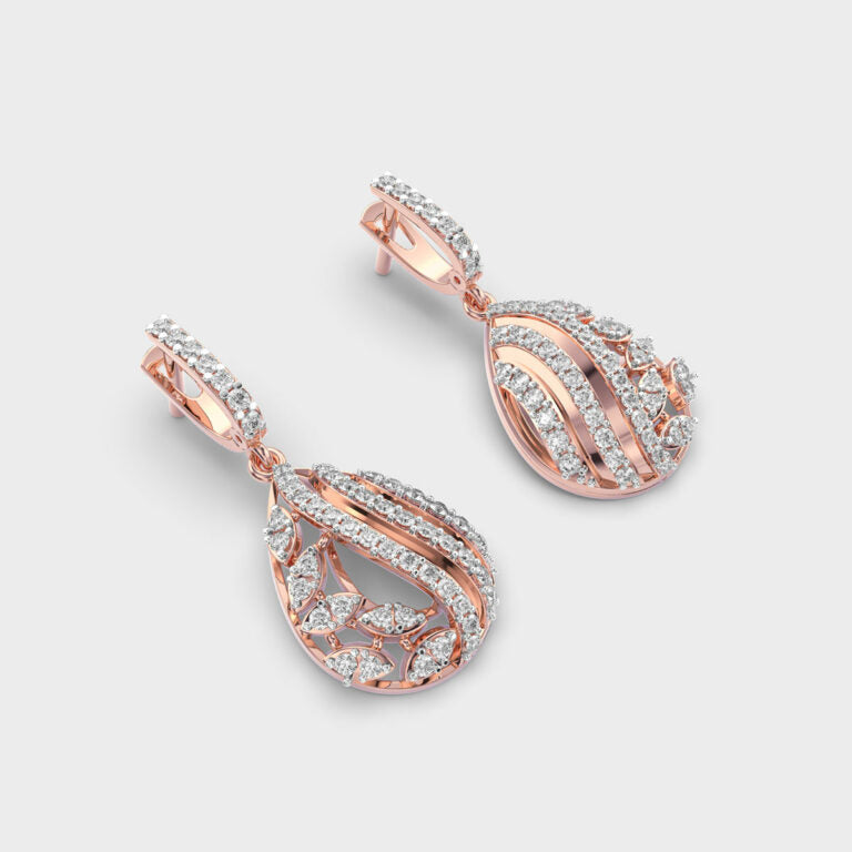 Adorned Drops Diamond Earrings