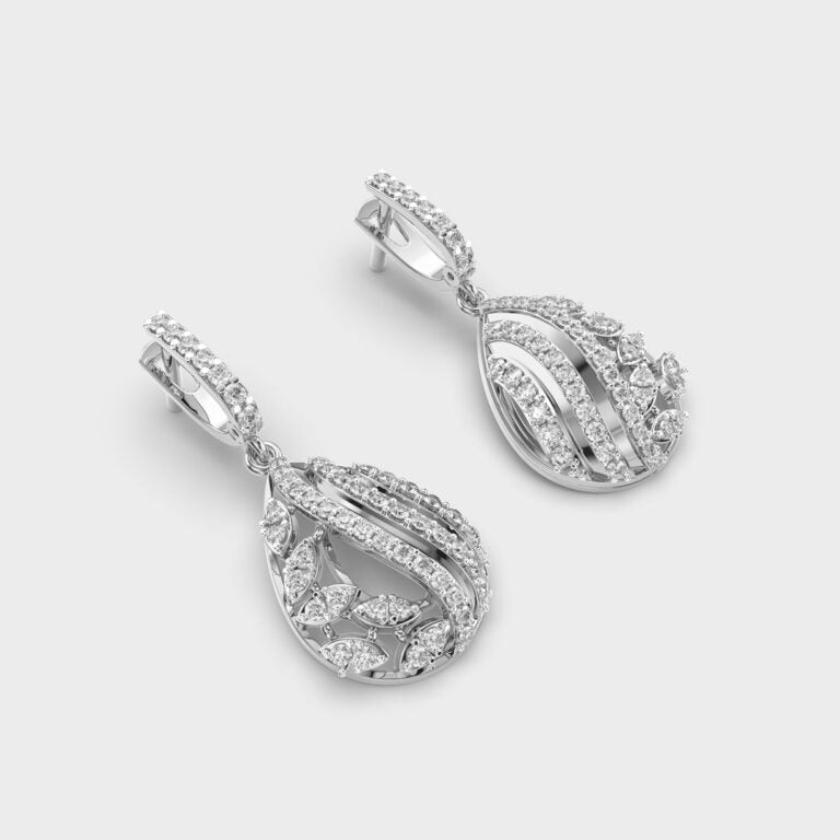 Adorned Drops Diamond Earrings