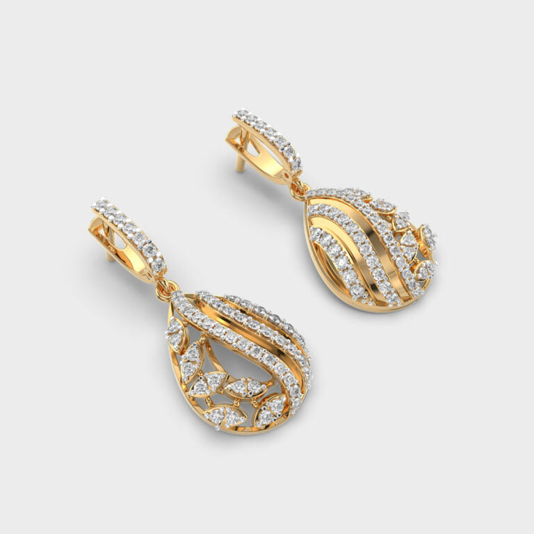 Adorned Drops Diamond Earrings
