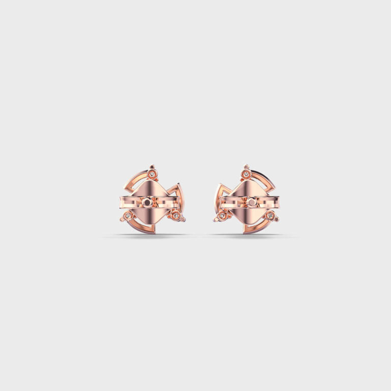 Intricate Lace Diamond Studs