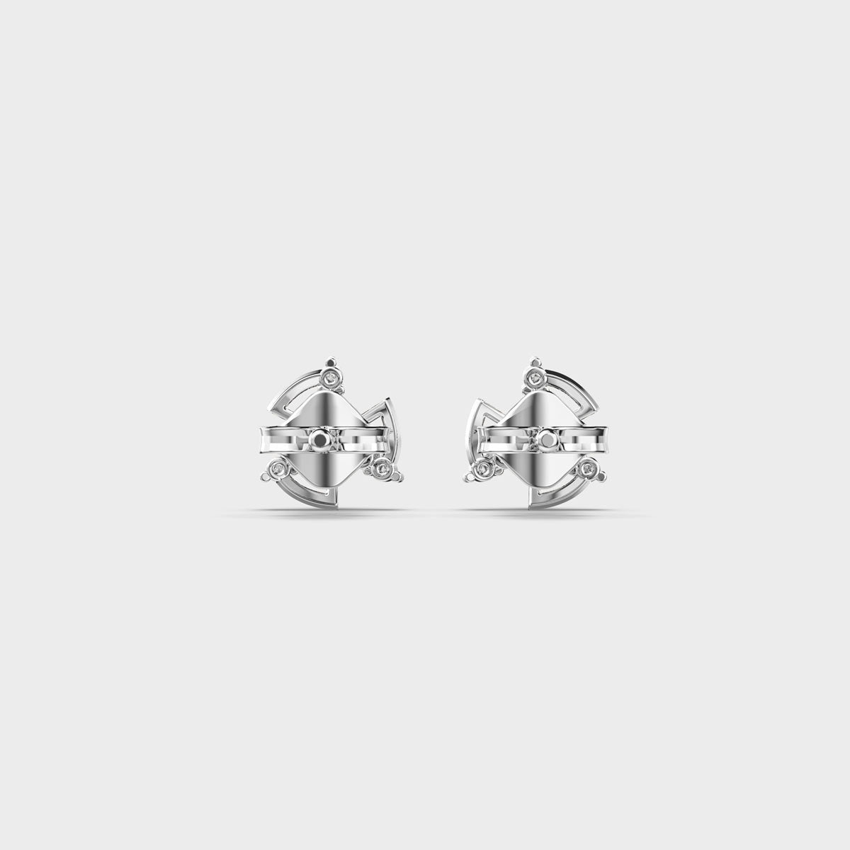 Intricate Lace Diamond Studs