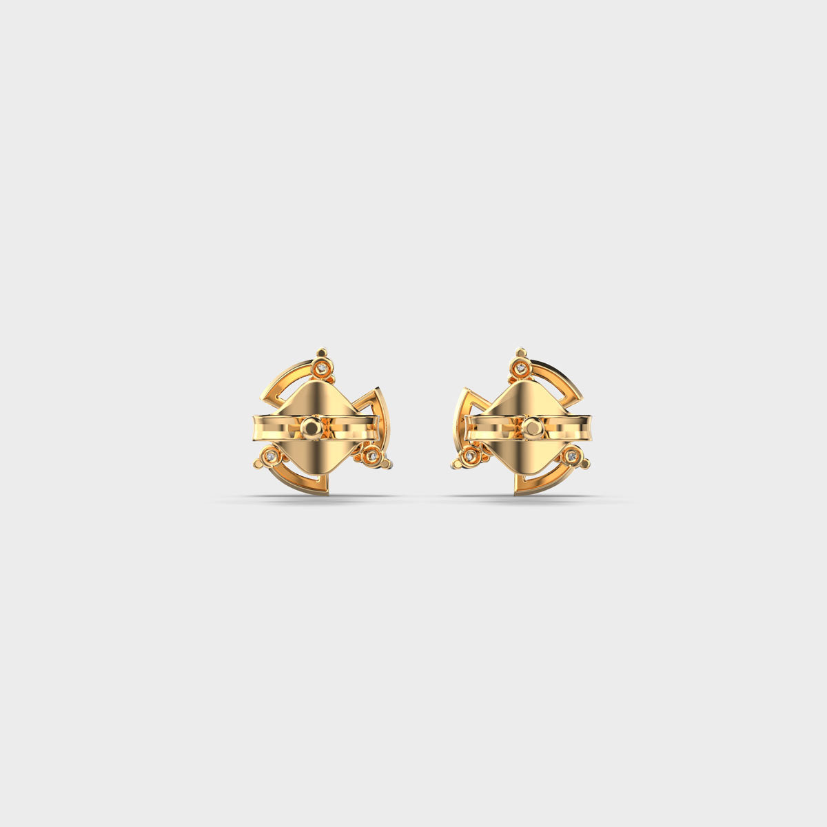Intricate Lace Diamond Studs