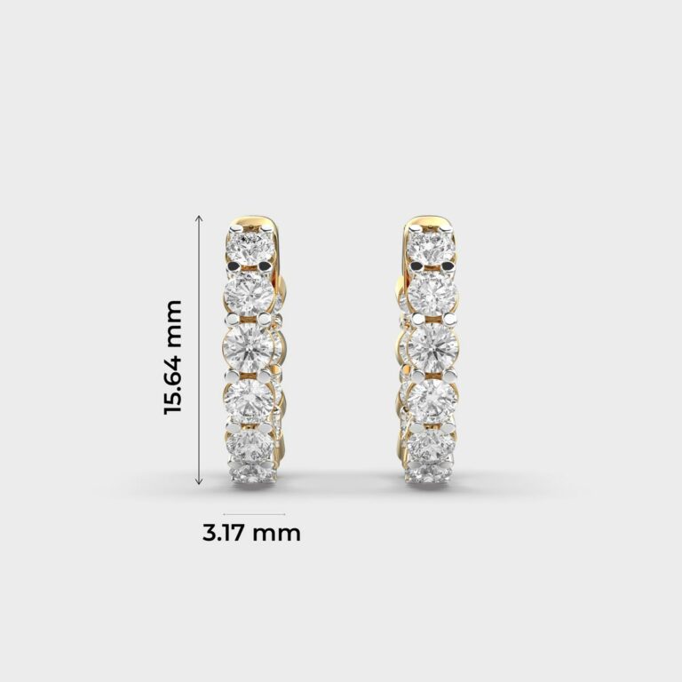 Radiant Unity Diamond Hoops