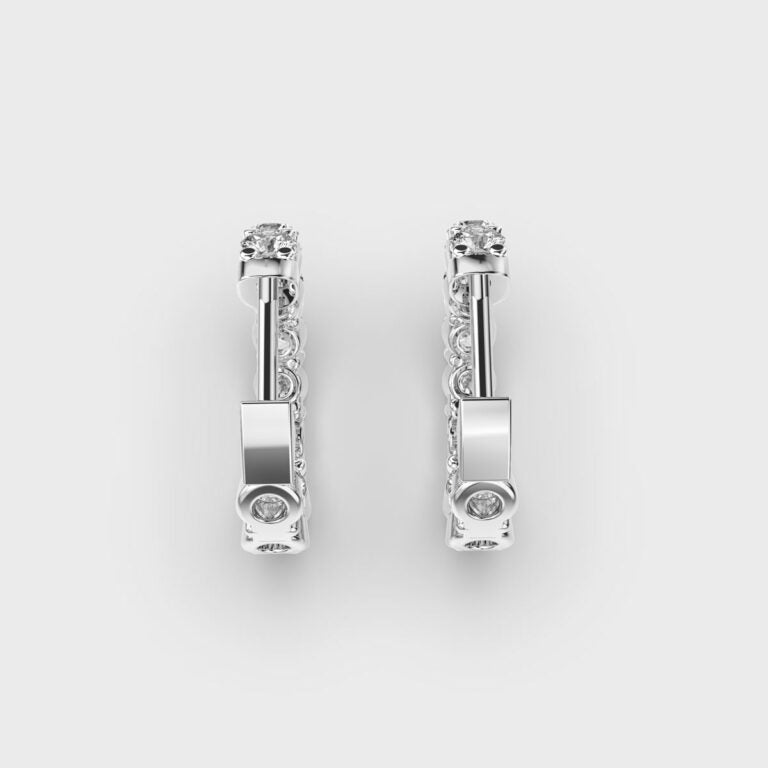 Radiant Unity Diamond Hoops