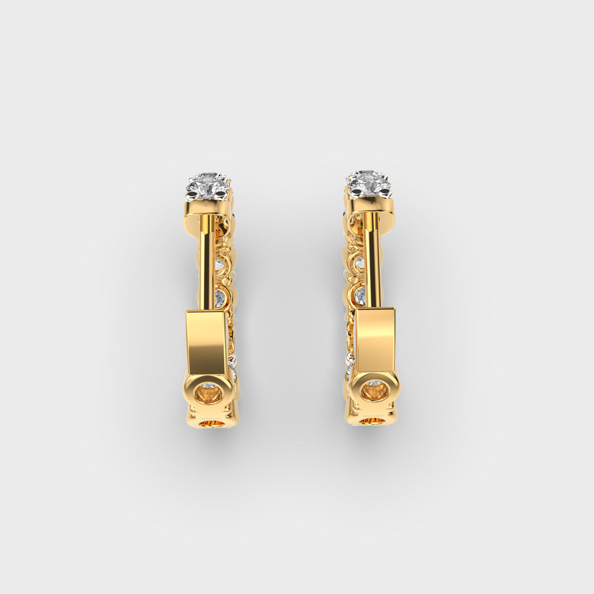 Radiant Unity Diamond Hoops