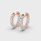 Radiant Unity Diamond Hoops