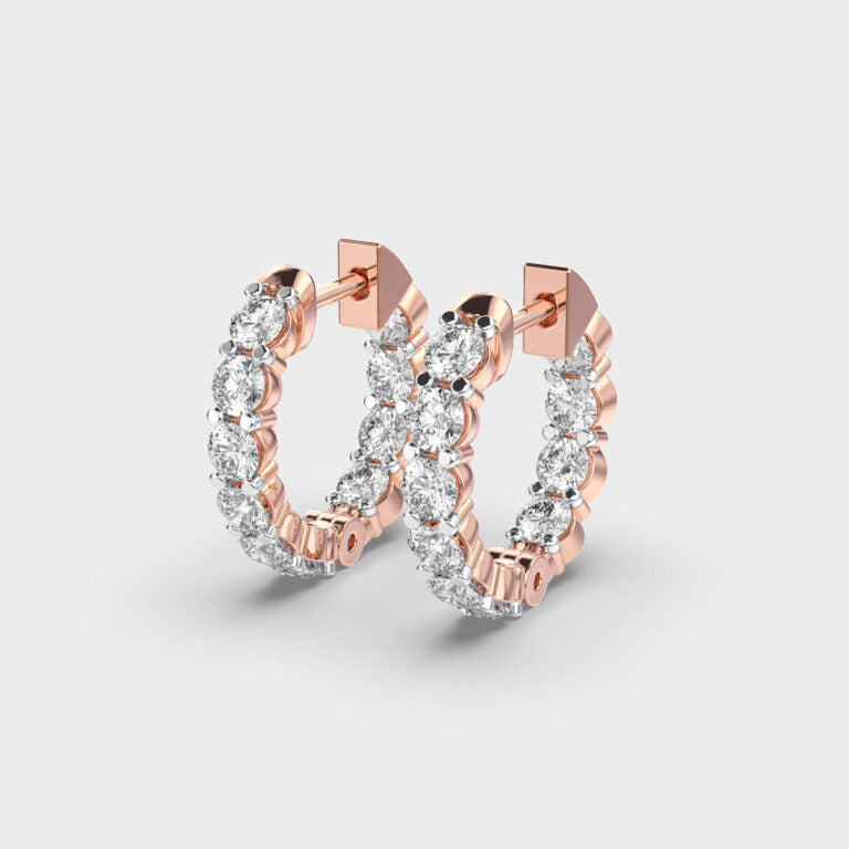 Radiant Unity Diamond Hoops